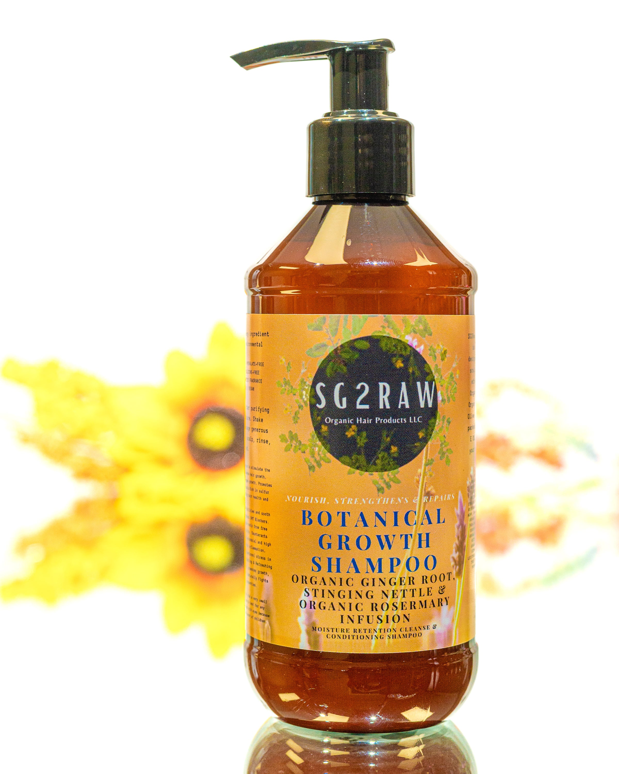Botanical Growth Shampoo 8oz | SG2RAW Organic Hair Products LLC